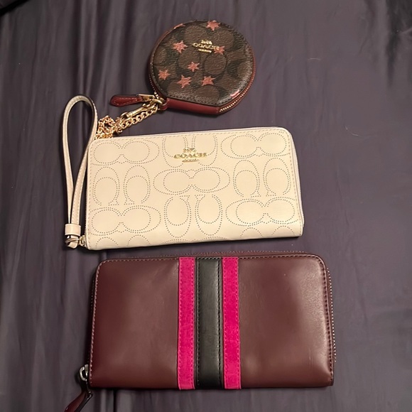 Handbags - 2 coach wallets and coin pouch